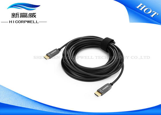 Cable de Hdmi de la fibra óptica de la interfaz multimedia de alta definición, OD cable largo de 3.0m m * de 5.0m m Hdmi
