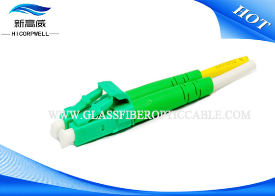 Conector azul de la fibra de APC los 2.0MM DX UPC APC de la PC del LC para el PVC del cable LSZH del cordón de remiendo