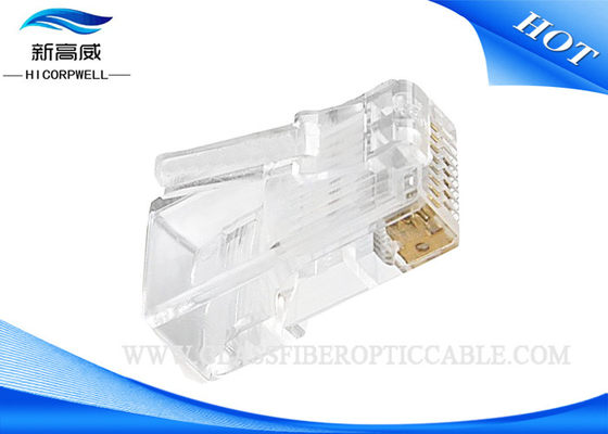 Cable LAN 8p8c Cat5 de Ethernet del conector RJ45/rendimiento del conector de Cat5e UTP alto