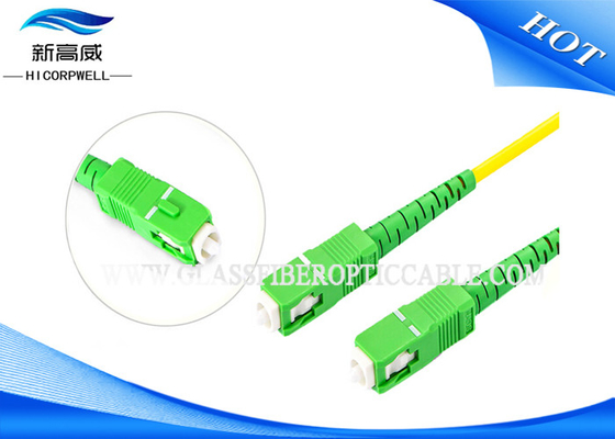 Cordón de remiendo del cable de fribra óptica de FTTH, fibra óptica del cordón de remiendo del SC APC SM el 1m 3M los 5m