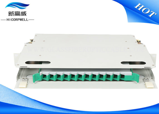 El panel óptico de la terminación del LC FTTH, 12 24 48 96 cajas de la terminación de la fibra óptica del puerto ODF