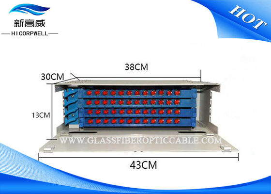 Bandeja del empalme de la fibra óptica de los equipos de la terminación de la fibra del puerto de FC 48 para los sistemas de FTTX