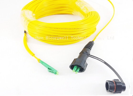 El cable táctico de la armadura del LC de 2 bases, IP67 tapa el cordón de remiendo de la fibra óptica OS1