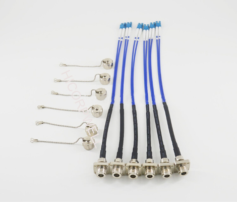 Conector al aire libre impermeable del enchufe de los corazones de la asamblea de cable de la fibra de CPRI IP67 ODC 4