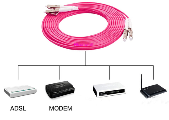 El remiendo multifilar de la fibra óptica del tronco telegrafía LC/la PC - base de FC/de la PC OM4 50/125um 8/12/24
