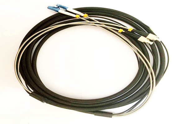 2,4,8,12 cables tácticos al aire libre del cordón de Pach de los conectores de las FO FC-LC DX de los corazones