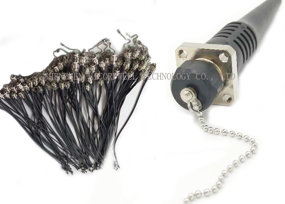 Cable al aire libre unimodal del cordón de remiendo de la fibra óptica de 4 corazones del LC/del UPC con el enchufe/el zócalo de ODC