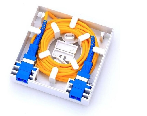 Red de seguridad empresarial material de PC o ABS, caja de distribución de fibra de 2 núcleos
