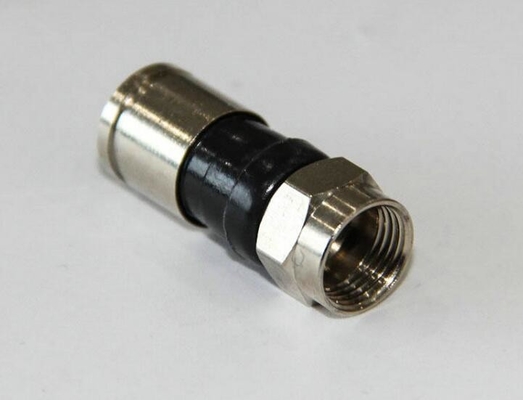 Conector masculino impermeable de la compresión de BNC para el conector del oro/CCTV del cable RG59