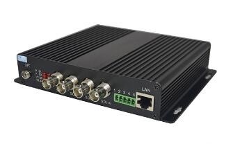 4 transmisor de la fibra del puerto HD-SDI con Ethenet y Bidi RS485
