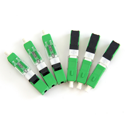 Componentes UPC de la fibra óptica del solo modo ESC250D azules o tipo rápido de APC del conector de la fibra óptica verde