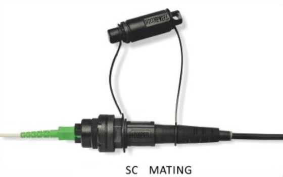 El remiendo de la fibra óptica del SC APC del conector de H telegrafía pérdida de alto retorno al aire libre de la comunicación