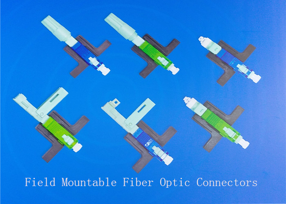 El tipo rápido fibra óptica del empuje del conector de Ftth del SC APC SM ayuna conector