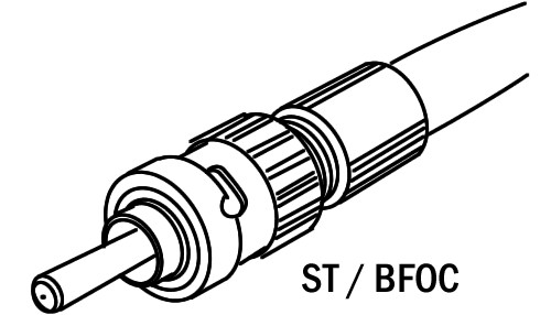 Patchcord del ST de ST-025 ST-10 ST-20 (BFOC) con el conector de fibra óptica plástico