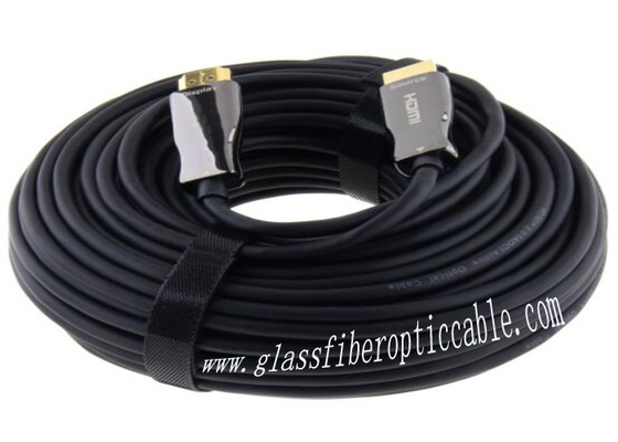 Cable negro de los Gbps 4K 60HzHDMI AOC de la fuente 18,2 de Paintcoat 5V