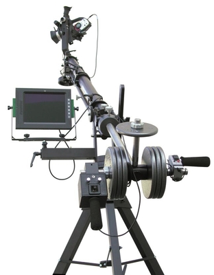 los 10m 2-Axis motorizaron la horca video principal inclinable de la barreta del brazo de eje de balancín del control electrónico del triángulo de Jimmy Camera Jib Crane DV