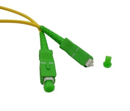 Coletas a una cara 9 de la fibra del solo modo del SM 125 G652 IEC 60794 del SC APC aprobado