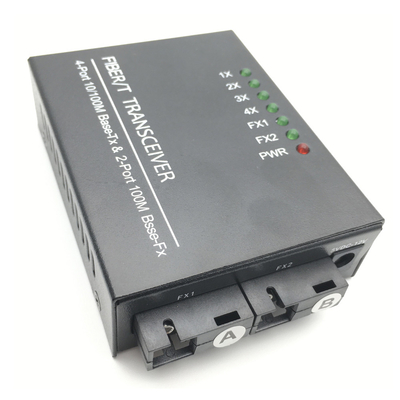 Conversión 1000 del transmisor-receptor de la fibra óptica de Mbps medios STP que apoya la CA 220V