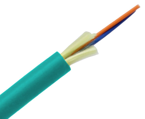 El remiendo anaranjado a dos caras de la fibra óptica OM3 telegrafía el tipo mini tipo de la echada de 50-125m m del LC
