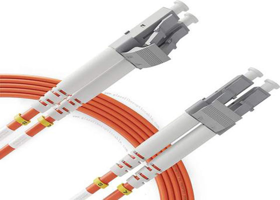calidad  LC / UPC OM2 Duplex 3.0mm PVC Duplex Patch Cord , 3m / 5m LC FC SC ST SM Fiber Optic Cable fábrica