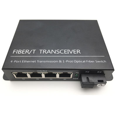 calidad  SC 2 RJ45 Fiber Optic Transceiver 850nm 1310nm 1550nm Single Mode 10 / 100m fábrica