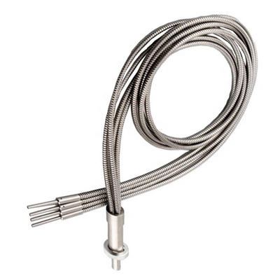 La manguera de acero inoxidable flexible 1000nm del cable de la luz del paquete de fibra del endoscopio modificó la guía de luz para requisitos particulares desnuda de cristal de la fibra óptica