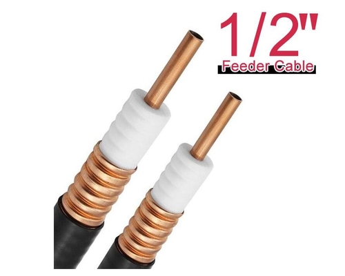 7/8&quot; coaxil Cable1/2 del RF” cable de puente de Superflex del cable coaxil de Superflex RF de 50 ohmios, varón del estruendo a de ángulo recto masculino del estruendo