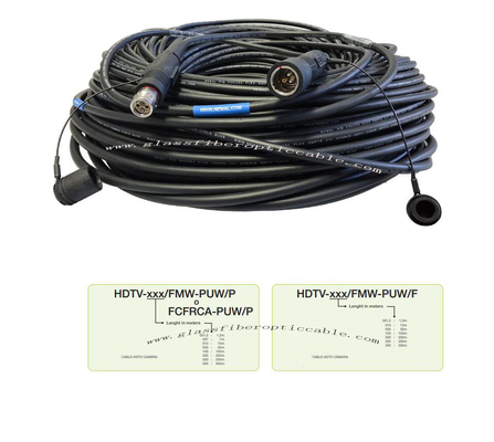 Cable de cámara de transmisión híbrida Hd Smpte Fibra Híbrida 3k.93c