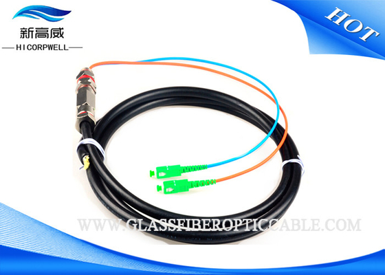 Coleta óptica de la fibra negra de Paintcoat FC, cordones de remiendo de las fibras ópticas del IEC 60794