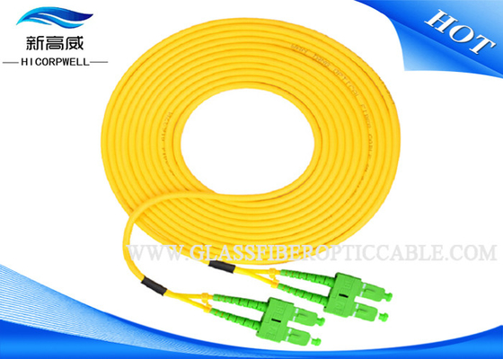 Fibra óptica al aire libre del cordón de remiendo del IEC 60794, cable amarillo del remiendo de la fibra del St Lc de Paintcoat