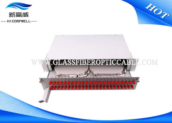 FC el panel montado estante de la terminación de la fibra óptica de 9 pulgadas, 70 - el panel de remiendo de 106Kpa ODF