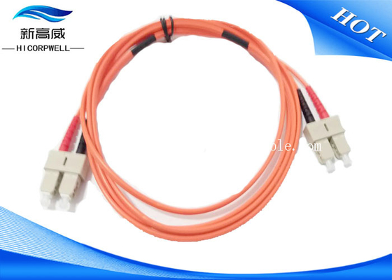 Milímetro 3,0 de DX LSXH del PVC los 2M de la fibra óptica del remiendo de los cables de SC UPC del SC UPC para el espacio aéreo