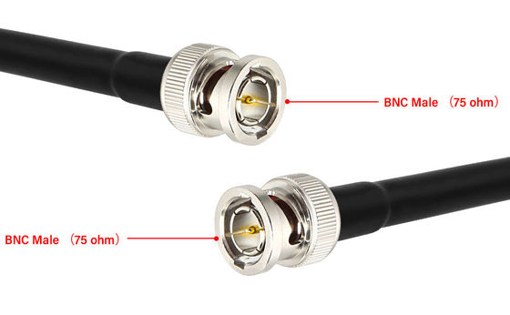 Cable coaxial masculino de la cámara RG179 RF del cine del cable de extensión del cable de vídeo BNC de HD SDI BMCC Blackmagic