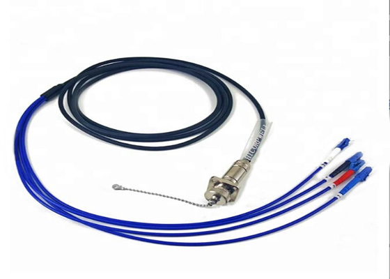 Conector al aire libre impermeable del enchufe de los corazones de la asamblea de cable de la fibra de CPRI IP67 ODC 4