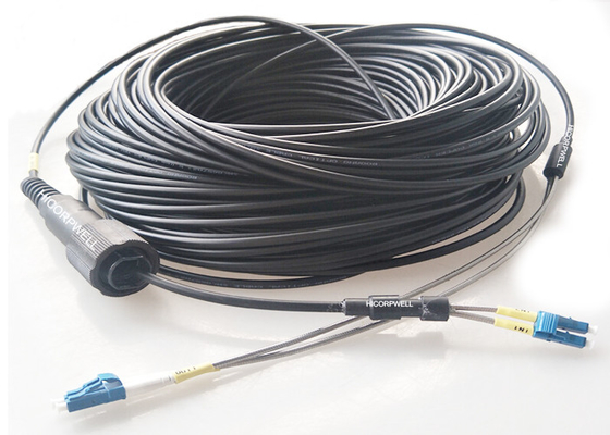 2,4,8,12 cables tácticos al aire libre del cordón de Pach de los conectores de la prenda impermeable de las FO IP67 PDLC de los corazones