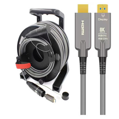 Ingeniería mejorada blindada Versión 2.0 Fibra óptica HDMI Cable de alta definición 4K @ 60Hz