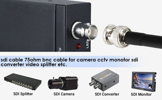 Microconvertidor de vídeo mini 3G SDI con USB Power HDM1 Cables de transmisión de conmutadores 3G 12G HDM1 SDI 4G