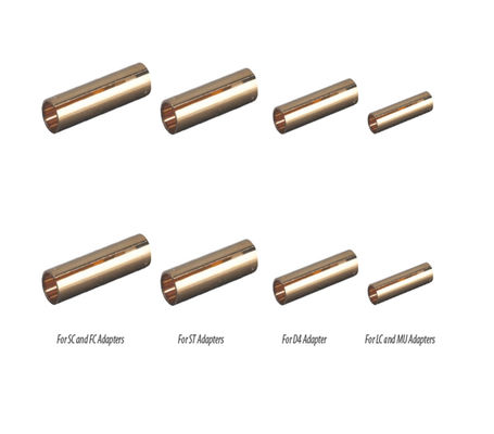 SC/FC/ST Fiber Optic Copper Sleeve Protector Phospeher Bronze Sleeve Fiber Optic Standard