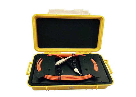 Caja del anillo del carrete de cable de fribra óptica en el color amarillo para la protección de la fibra óptica