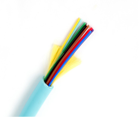 Cable óptico de la fibra de vidrio de 12 bases, cable de fribra óptica con varios modos de funcionamiento de la longitud de los 2KM - de los 4KM