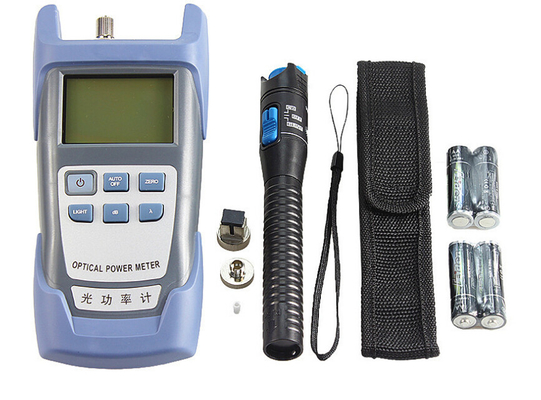 Herramientas para pruebas de la fibra del equipo de herramienta de FTTH con la cuchilla y el metro de poder óptico los 5km de la fibra