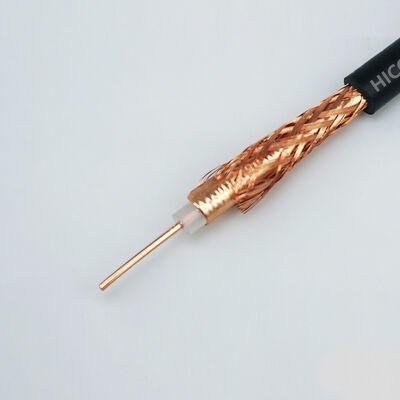 SYC50-3/5/7/9 50 Ohm Low Loss High Frequency RF Coaxial Cable with OFC Copper Core Braided Shield PVC Jacket for Audio/Video