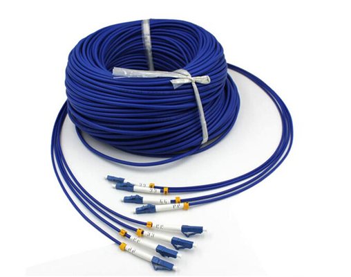 3m / los 5m cable acorazado del remiendo de la fibra de 2 corazones SM, cordón de remiendo del duplex del ST del SC del LC FC