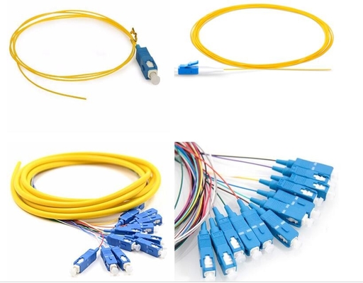 Coleta óptica de la fibra del LC UPC G652 G657, cordón de remiendo de la fibra óptica del SC de OM1 OM2 OM3