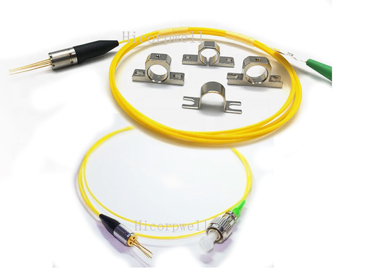Fibra de alta birefringencia (hi-bi) 1310 nm SM FC/APC Polarización de mantenimiento de fibra Jumper Pigtail 0.9 Manga FC Fibra