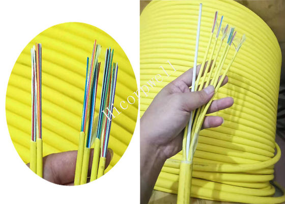 Cable de distribución multiusos de GJFJV con la fibra de almacenador intermediario apretado ignífuga 900um