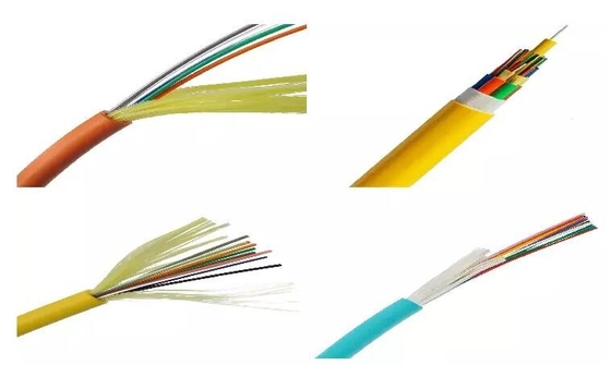 Color anaranjado interior con varios modos de funcionamiento apretado flexible del cable de distribución de la fibra óptica del almacenador intermediario