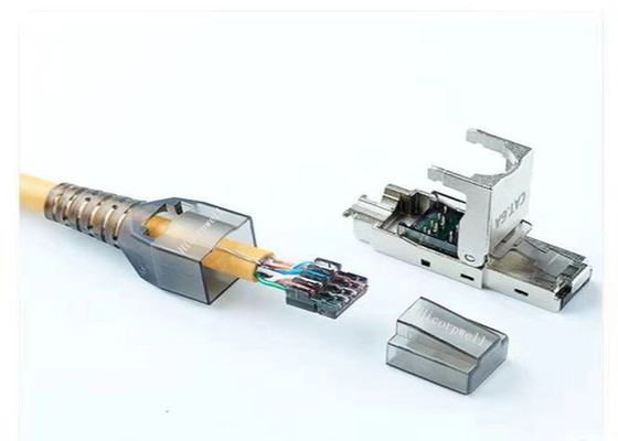 enchufe modular del conector del cable LAN CAT7 FTP RJ45 Toolless de Internet del ordenador de los 30M
