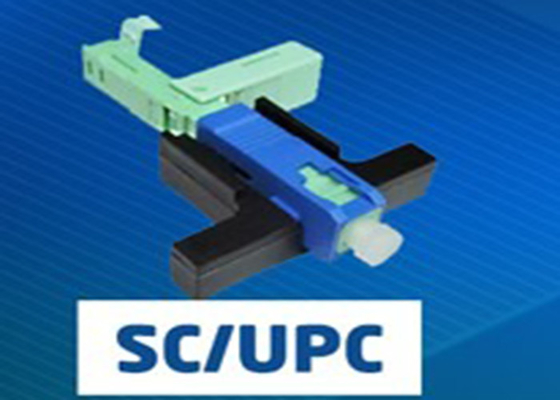 Verde azul del conector rápido del SC APC UPC de los componentes de la fibra óptica de la pérdida del parte movible de FTTH