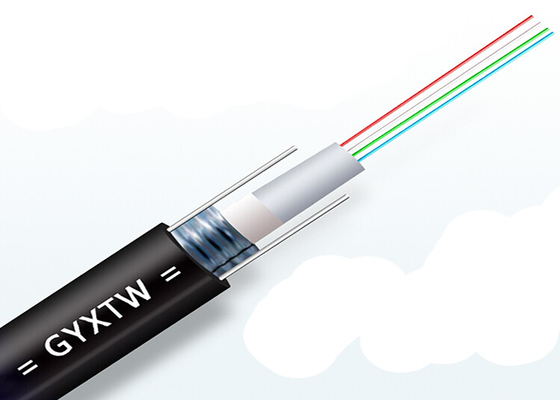 GYXTW 4F sueltan el ℃ de la temperatura -40~80 de la operación de los cables de la fibra óptica del tubo